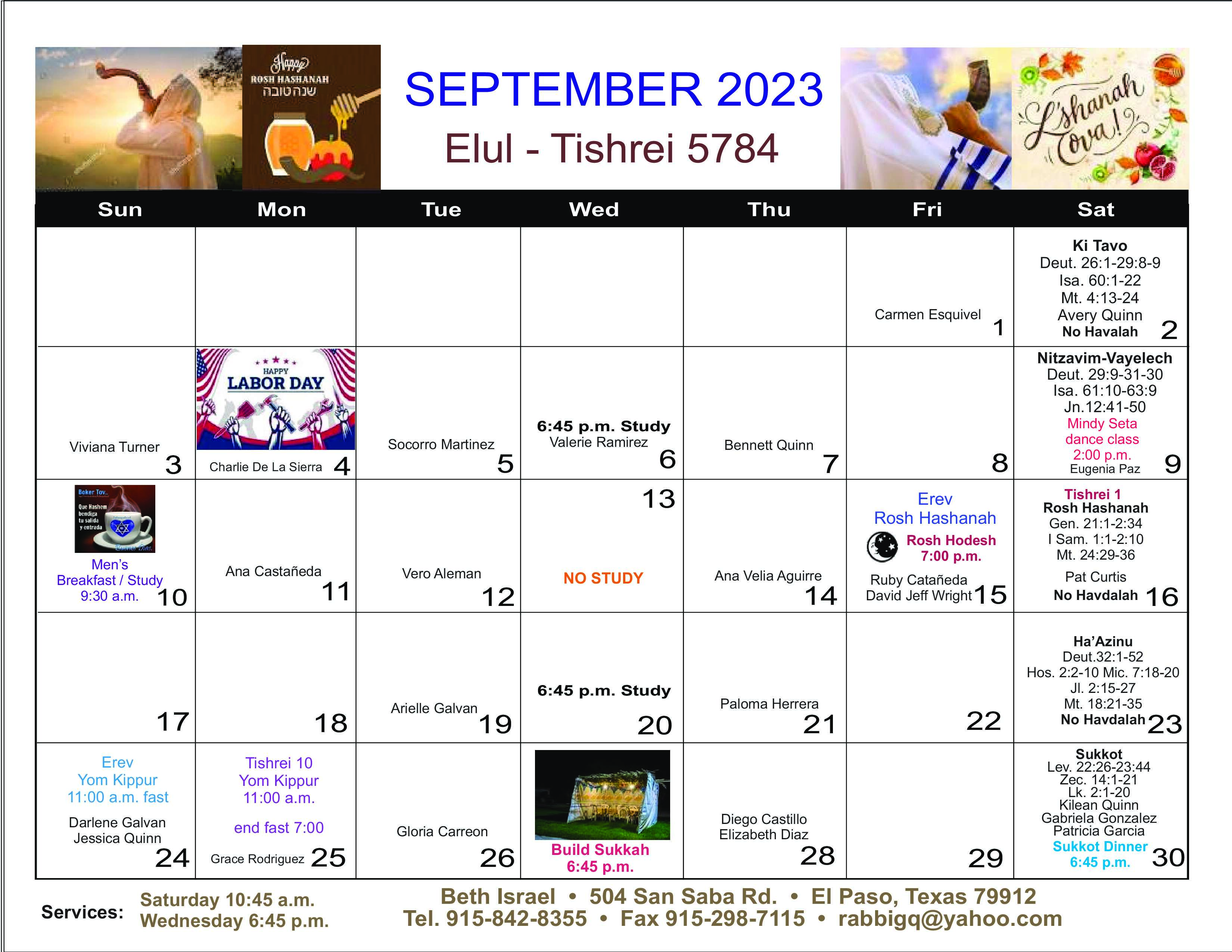 Sep 2023 Calendar